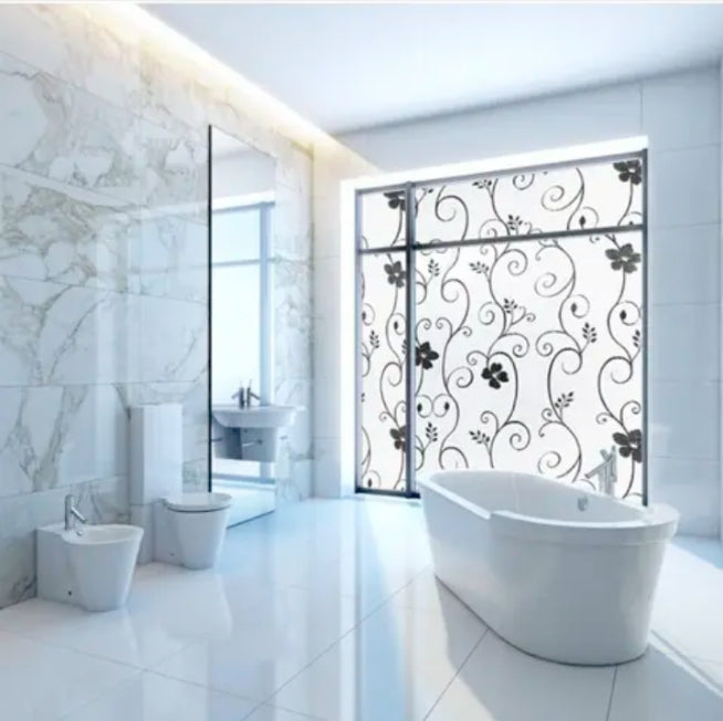 "Premium Frosted Glass Paper for Windows - Privacy & Decoration"