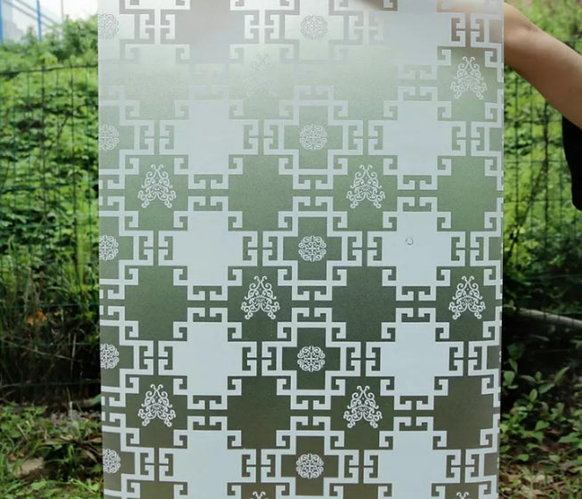 Frosted Glass Window Covering – Privacy & Heat Controller Film for Home & Office