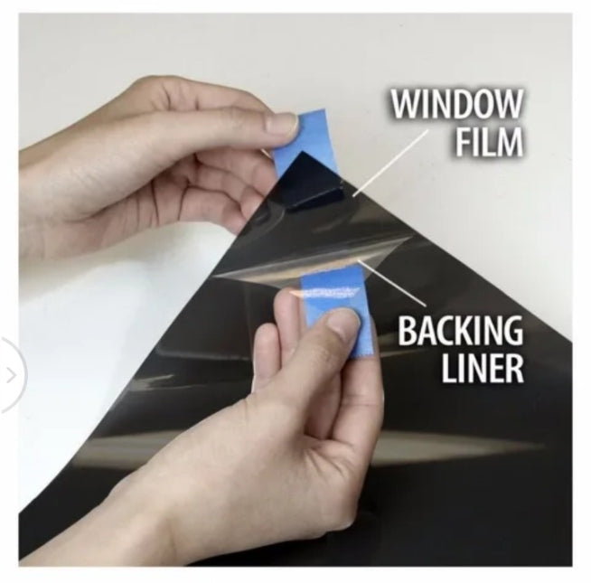black tinted paper for window & door