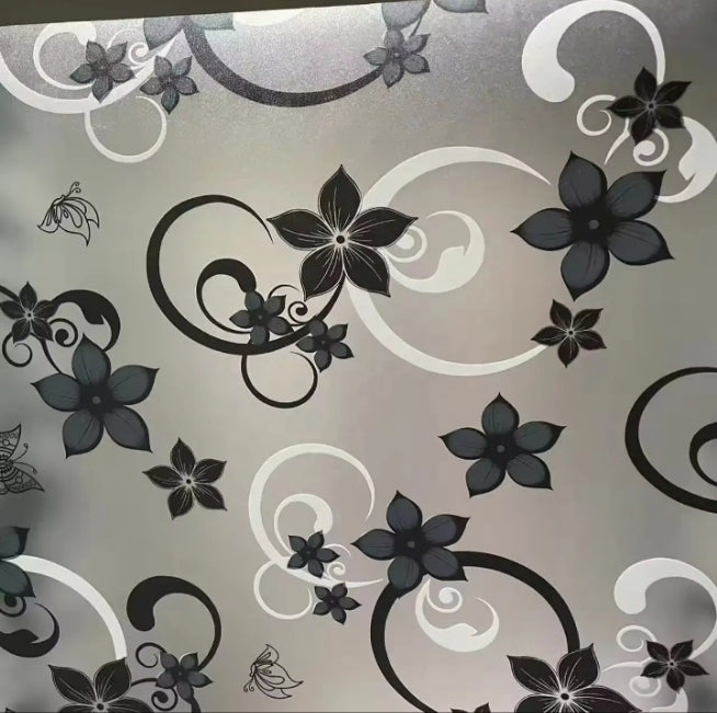 Decorative Glass Paper for Windows – Easy Peel & Stick Privacy Film
